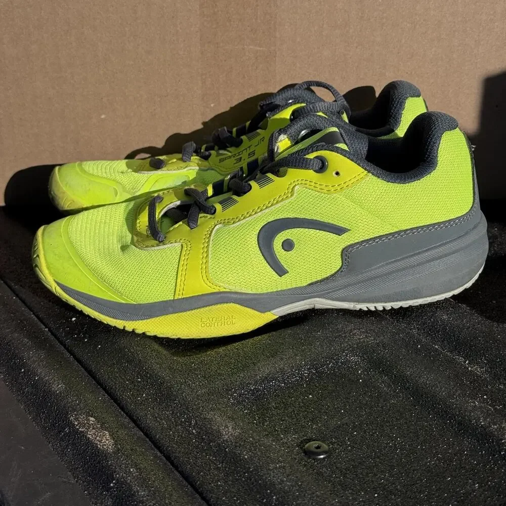 Head‎ Sprint 3.5 Junior Shoes Youth 4.5 Neon Yellow Pickleball Tennis 275102